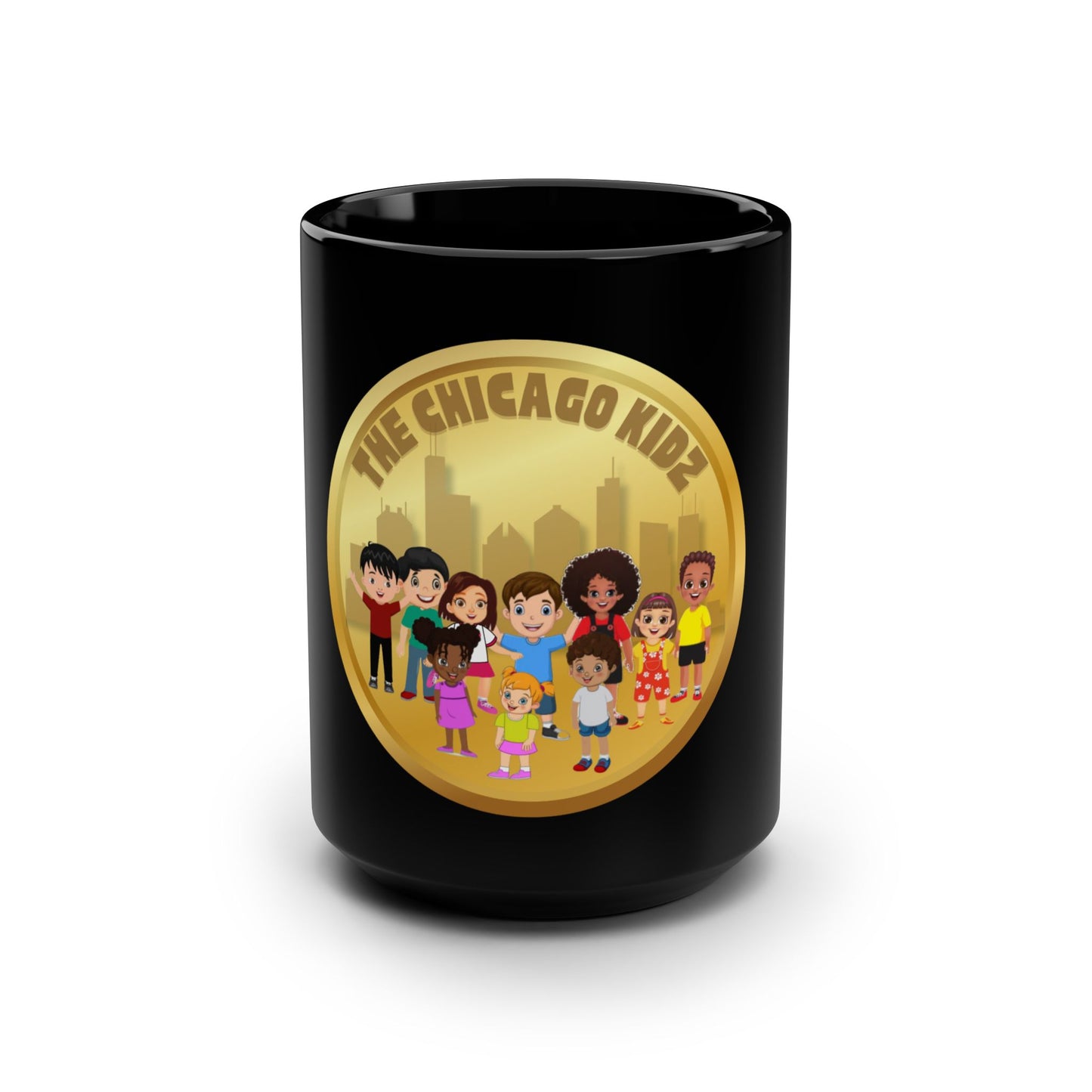 The Chicago Kidz 15oz Black Mug