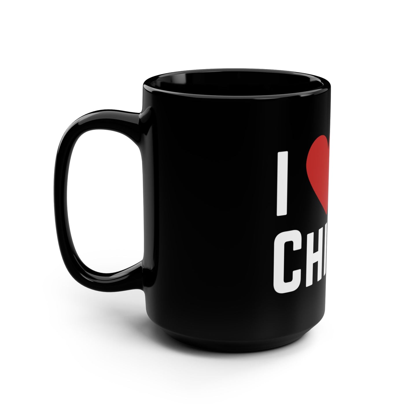 I Luv Chicago 15oz Black Mug