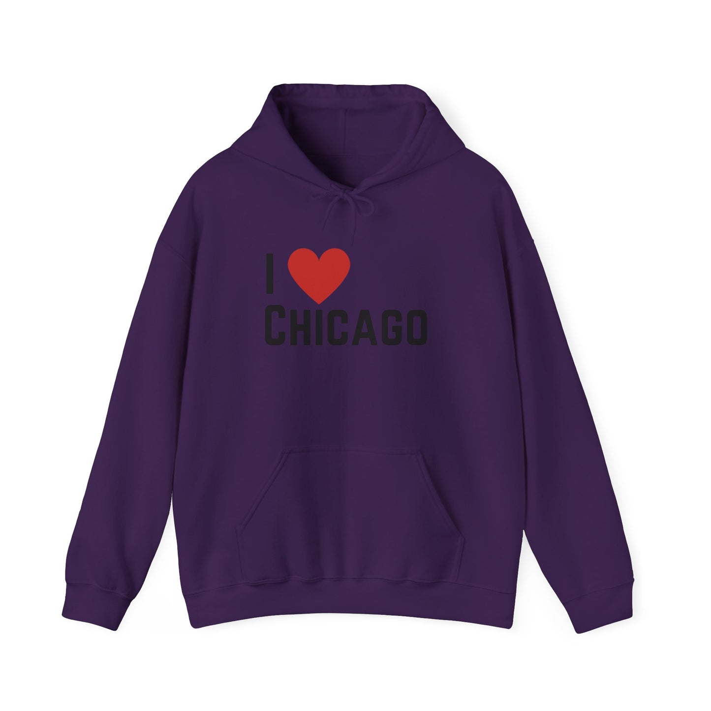 Adult I Luv Chicago Hooded Sweatshirt