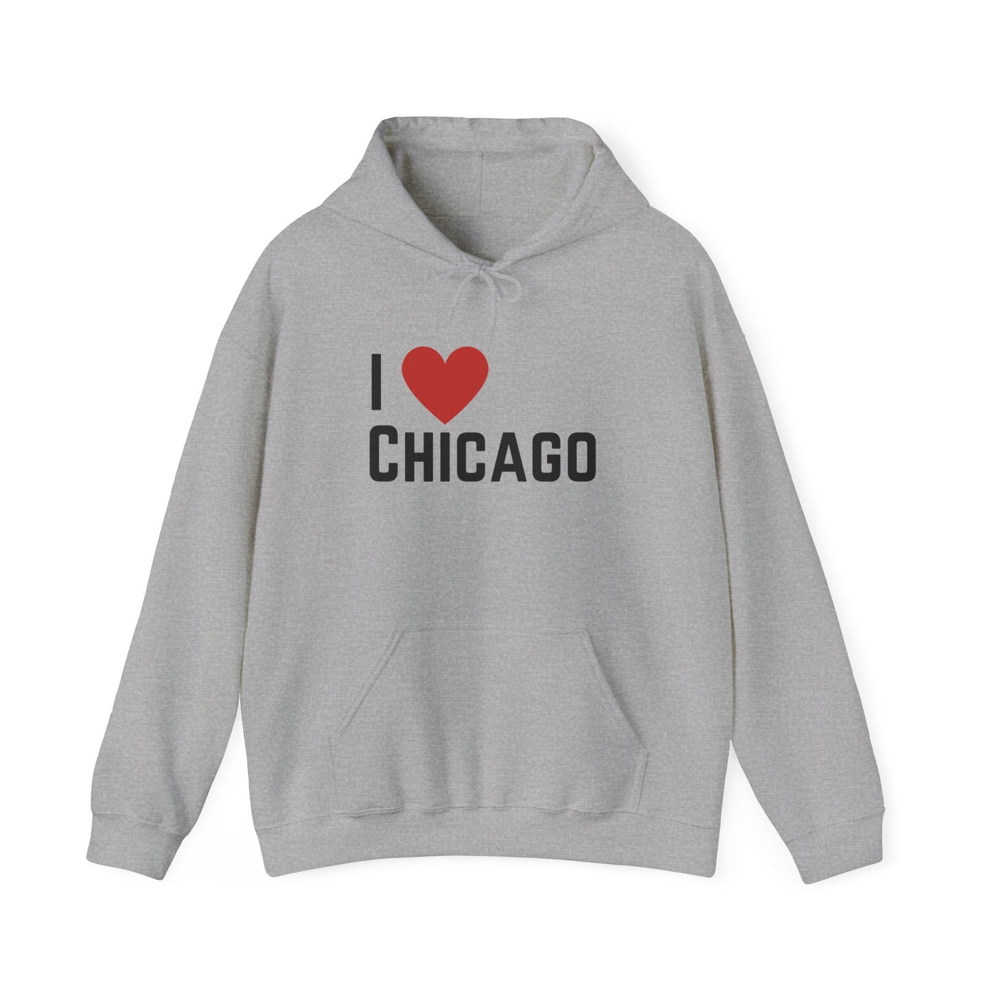 Adult I Luv Chicago Hooded Sweatshirt